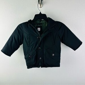 Baby Gap Black Faux Fur Hooded‎ Puffer Jacket Size 2 Toddlers